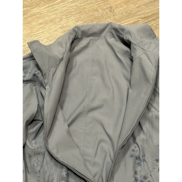 Giacca Petite Sport‎ Coat Womens Size PS Small Jacket Reversible Dusty Blue READ - Picture 10 of 14